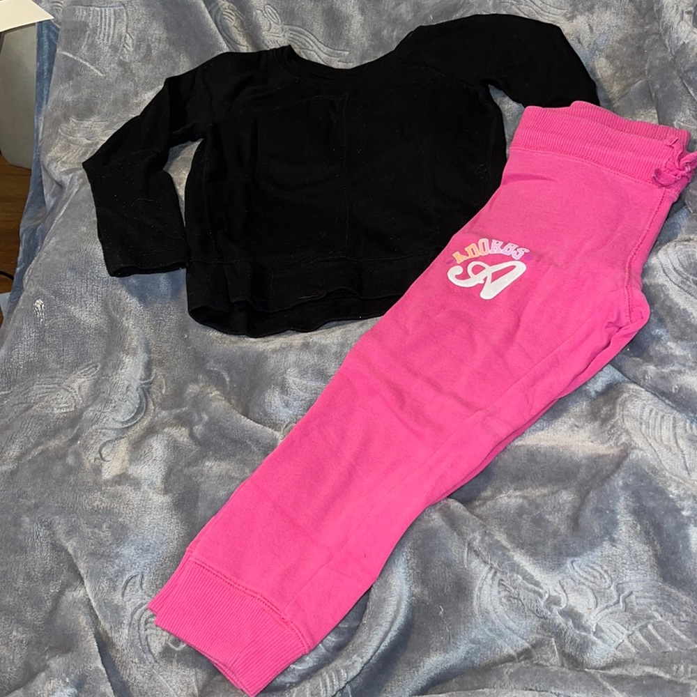 Danskin Now Girls Long Sleeve Top and Pants Size XS (4/5)